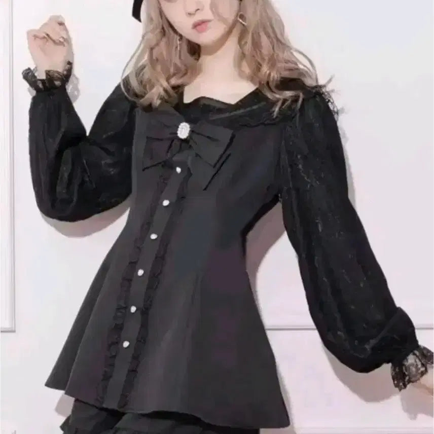 [BUNJANG] Noemie Black Sailor Long Sleeve Setup / noemie 블랙 세일러 긴팔 셋업