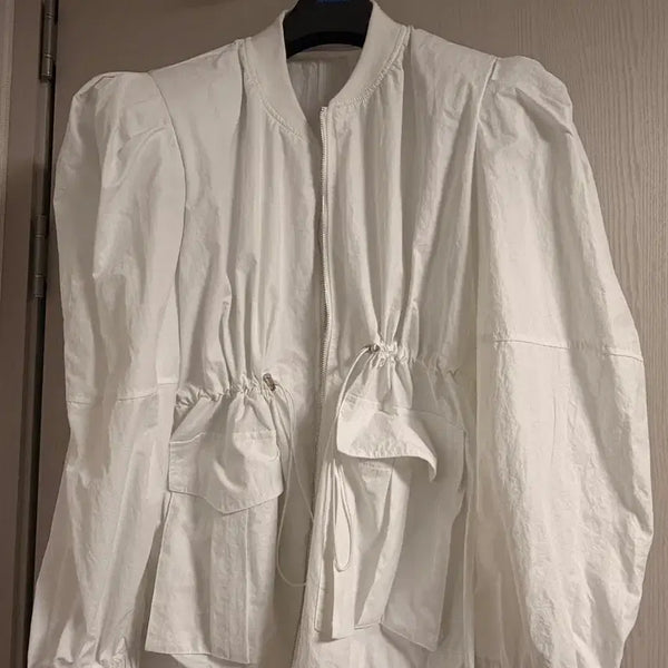 [BUNJANG] Endorphin White Windbreaker Jumper / 엔돌핀 바람막이
