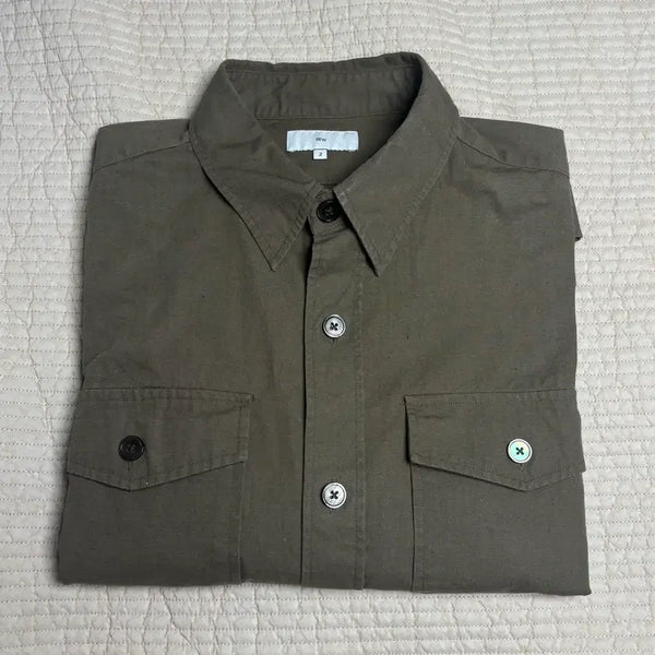 [BUNJANG] SEW Vintage Cotton CPO Shirt Olive / SEW 빈티지 코튼 CPO 셔츠 _올리브_2size