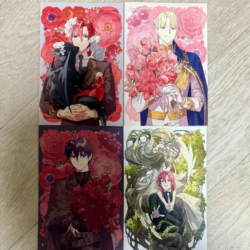 [BUNJANG] The Novel's Extra Character Postcard Set - Kale, Choi Han, Albert / 백망되 백작가의 망나니가 되었다 케일 최한 알베르 엽서 유광 코팅 엽서