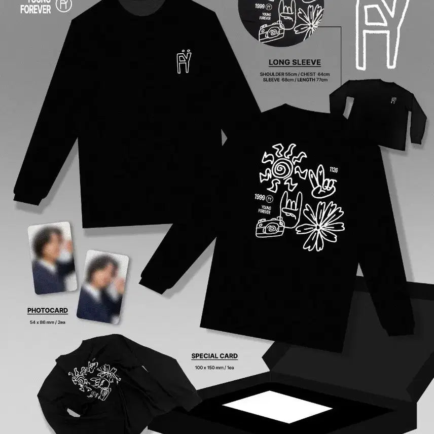 [BUNJANG] ATEEZ Wooyoung 2024 Birthday MD Long Sleeve T-Shirt (Sealed) / 에이티즈 우영 2024 생일 MD 티셔츠 미개봉