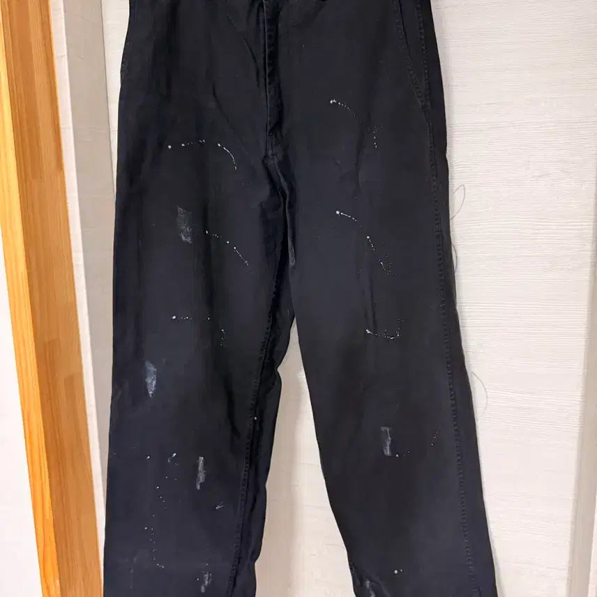 [BUNJANG] Brown Yak Painted Pants Black Size 004 / 브라운야드 페인티드 팬츠 검정 004