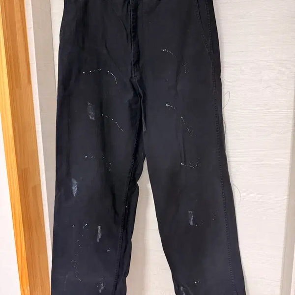 [BUNJANG] Brown Yak Painted Pants Black Size 004 / 브라운야드 페인티드 팬츠 검정 004