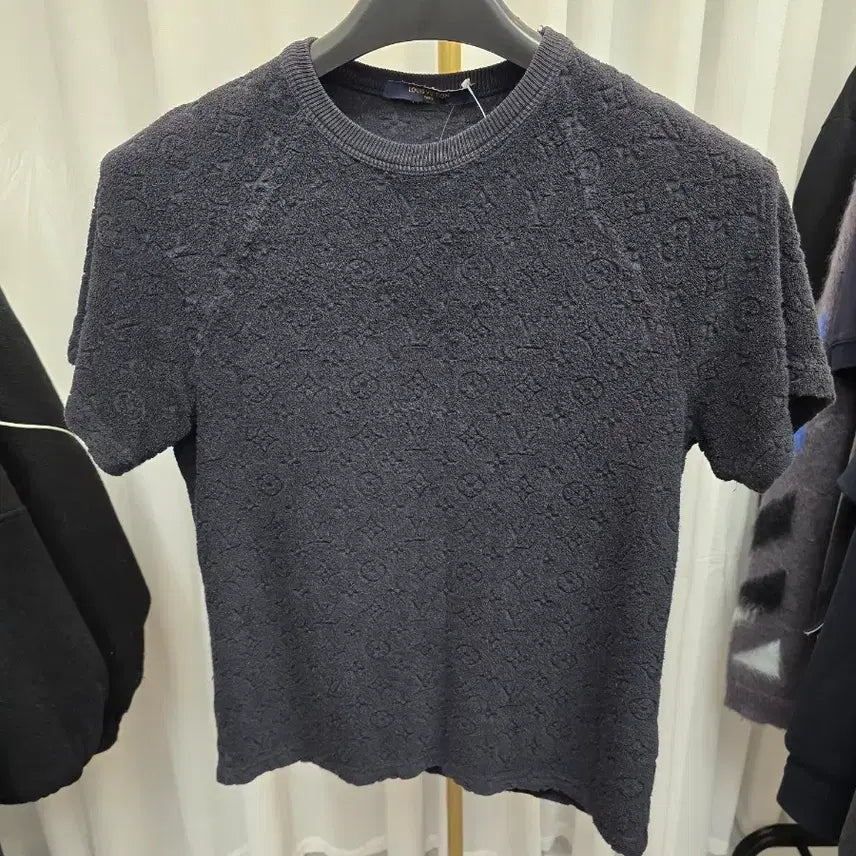 [BUNJANG] Louis Vuitton Monogram Terry Short Sleeve Shirt XS / [정품] 루이비통 모노그램 테리 반팔 XS