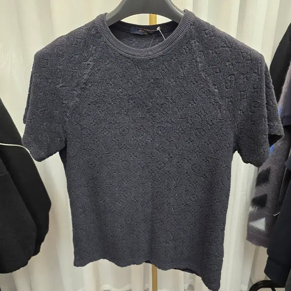 [BUNJANG] Louis Vuitton Monogram Terry Short Sleeve Shirt XS / [정품] 루이비통 모노그램 테리 반팔 XS