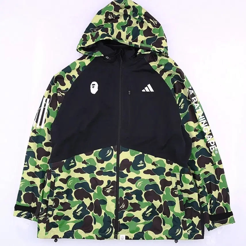 [BUNJANG] Adidas x Bape Windbreaker Jacket 3XL / 아디다스 X 베이프 윈드레디 자켓 3XL