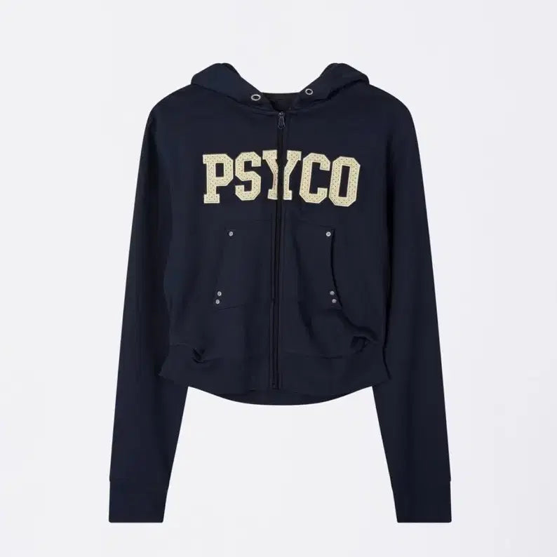 [BUNJANG] Sculptor Cottage Zip-Up Hoodie & Shorts Set Navy / 스컬프터 Cottage Set
