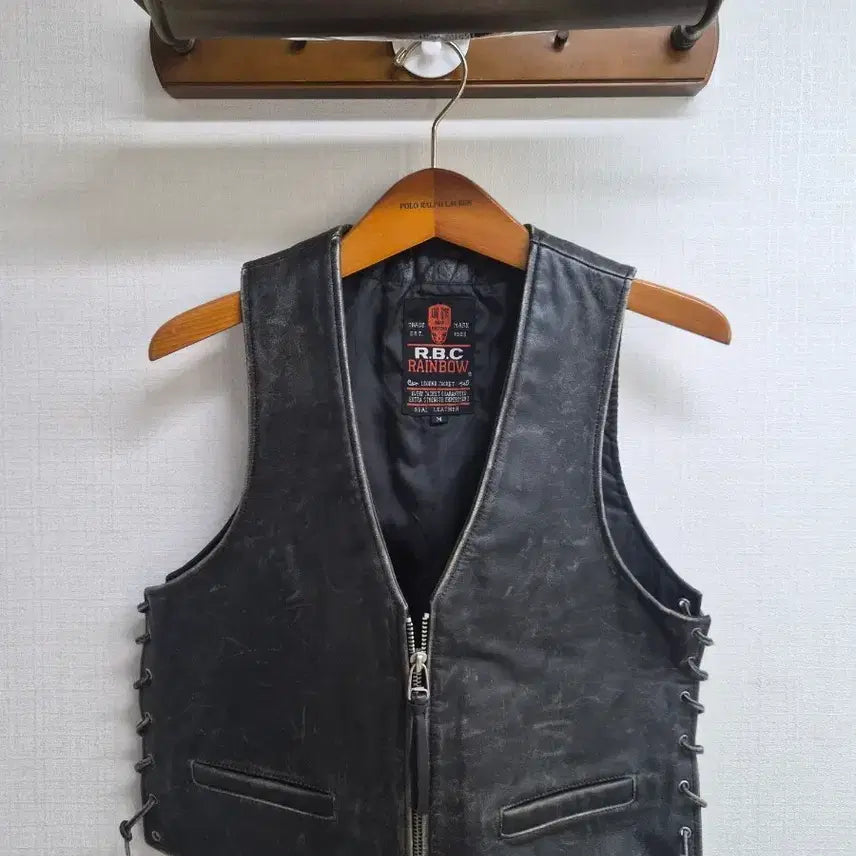 [BUNJANG] RBC Biker Leather Vest / M) RBC 바이커 레더 베스트 팝니다