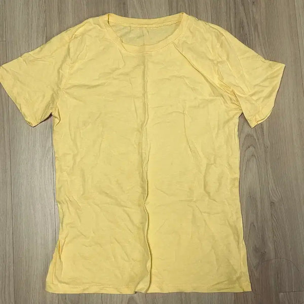 [BUNJANG] Lemon Yellow Short-Sleeve T-Shirt / 레몬색반팔티