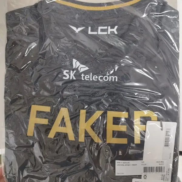 [BUNJANG] T1 Faker 2025 World Uniform Black L / 2025 월드 유니폼 제이커 블랙