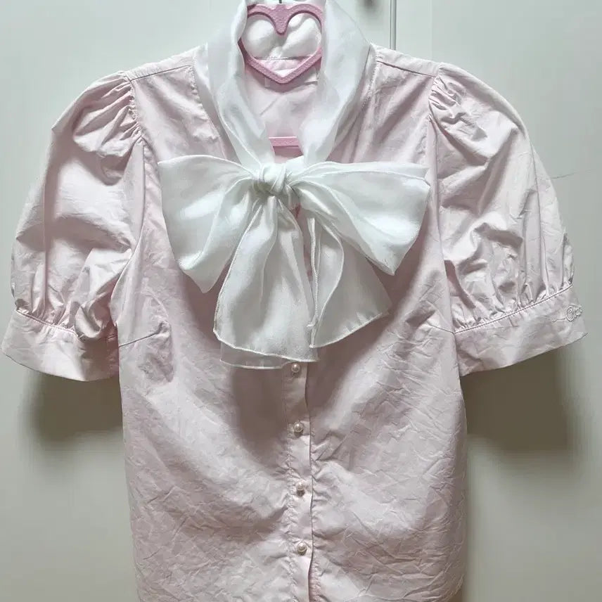 [BUNJANG] Evelyn Sheer Ribbon Cotton Blouse / 에블린 evelyn 시어 리본 코튼 블라우스 양산형 걸리 스나계 지뢰계 일브