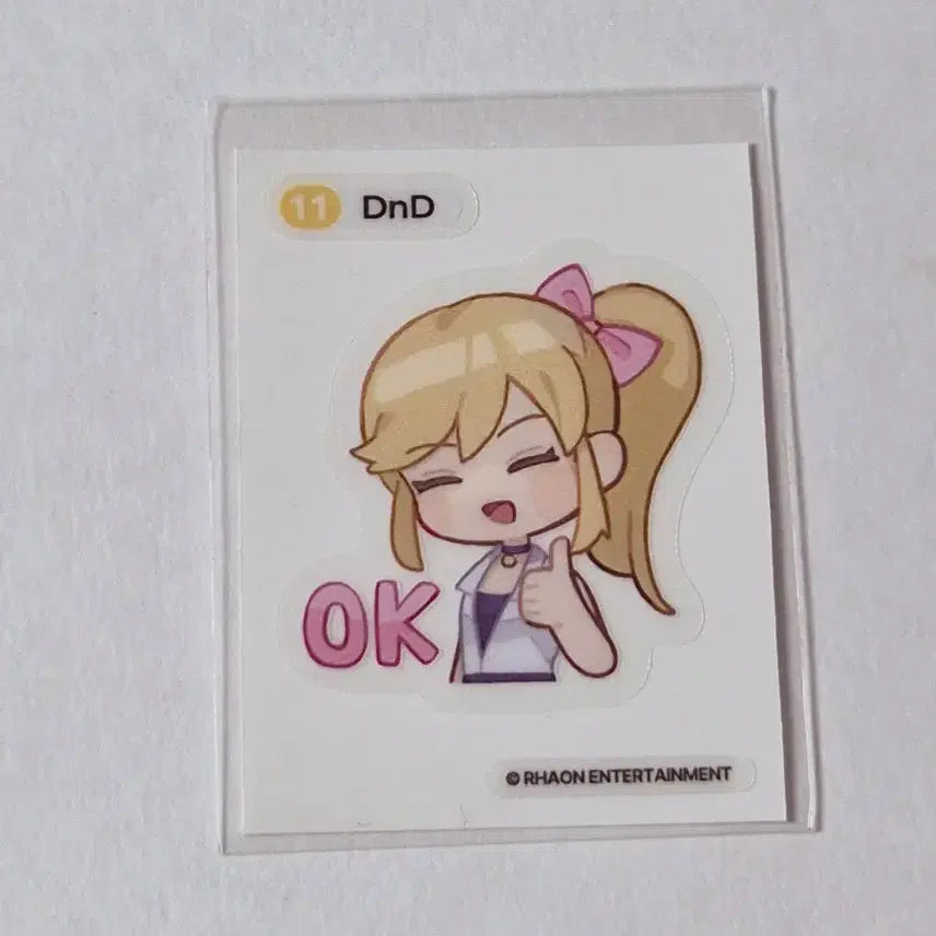 [BUNJANG] Tales Runner Ist Egg Collaboration Cafe 11 DnD Sticker / 테일즈런너 테런 이스타에그 콜라보카페 띠부씰 11 DnD 디앤디