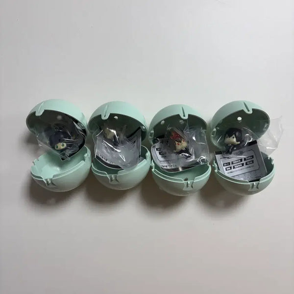 [BUNJANG] Katekyo Hitman Reborn! Gachapon Mezushi Figure Keyring Set (Tsuna, Hayato, Ryohei, Hibari) / 가정교사히트맨 가히리 가챠 메지루시 피규어 키링 람보 하야토 츠나요시 히바리
