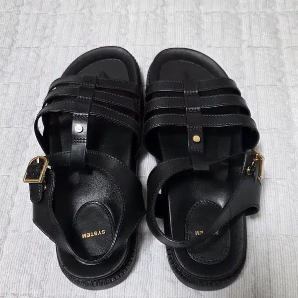 [BUNJANG] System Glaze Waterproof Sandals Black / 시스템 글레이즈 워터프루프 샌들 블랙 230 새상품