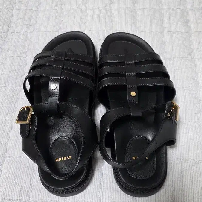 [BUNJANG] System Glaze Waterproof Sandals Black / 시스템 글레이즈 워터프루프 샌들 블랙 235 새상품