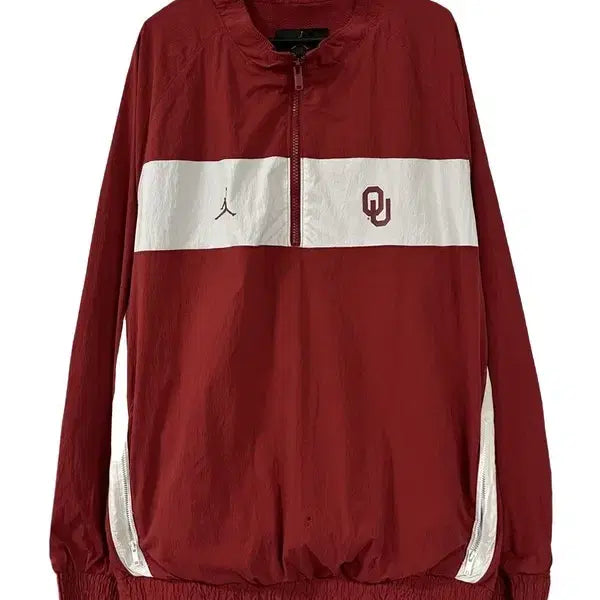 [BUNJANG] Jordan Oklahoma Sooners Nylon Windbreaker Jacket / [L] JORDAN 오클라호마 수너스 나일론 바람막이자켓