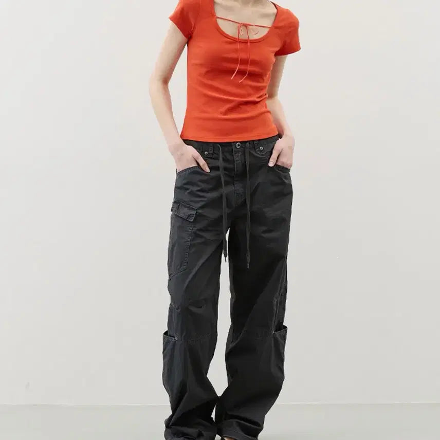 [BUNJANG] Citybreeze Utility Wide Pants Charcoal XS / 새상품>>시티브리즈 유틸리티 와이드 팬츠 차콜 XS