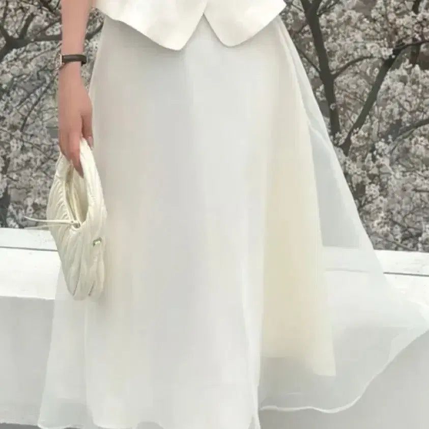 [BUNJANG] White Skirt / 화이트 스커트