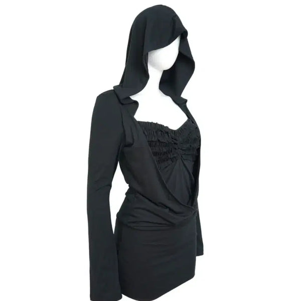 [BUNJANG] Elfelfelf Archives Draped Hoodie Dress / 엘프엘프엘프 아카이브스 드레이프 후디 드레스 elfelfelf archives