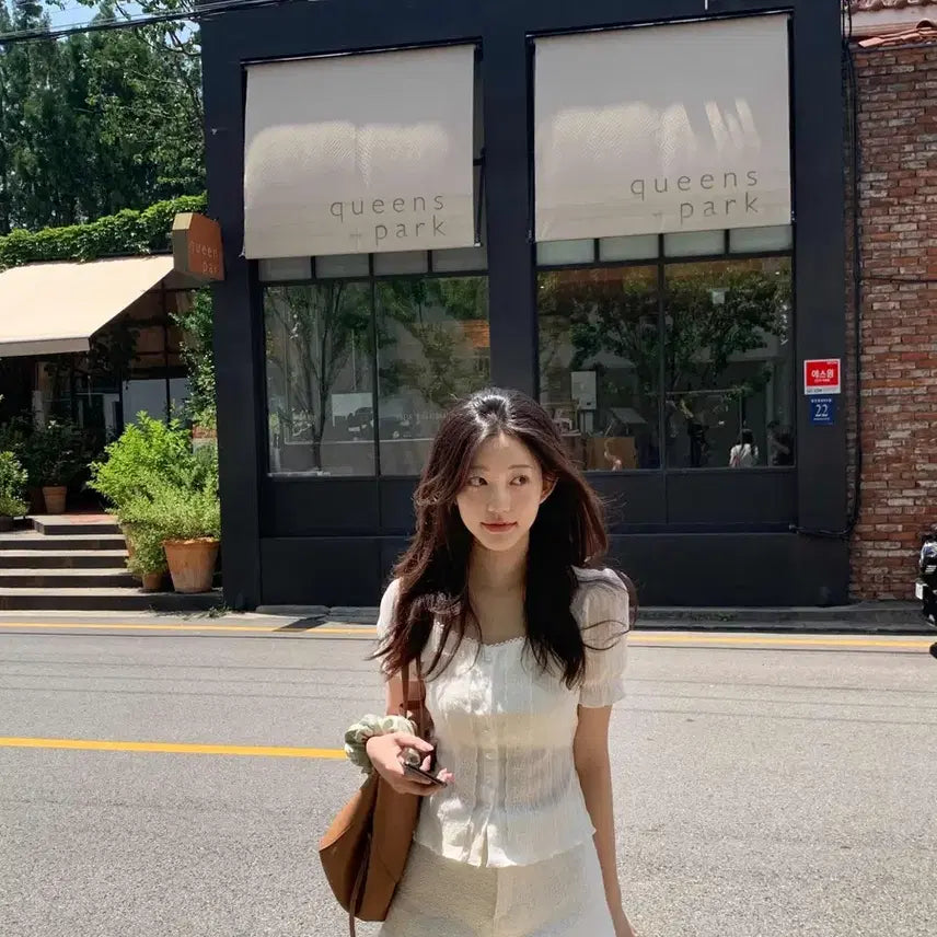 [BUNJANG] JENNIE O Summer Pearl Ethnic Blouse / 제니오 썸머 펄 에스닉 블라우스