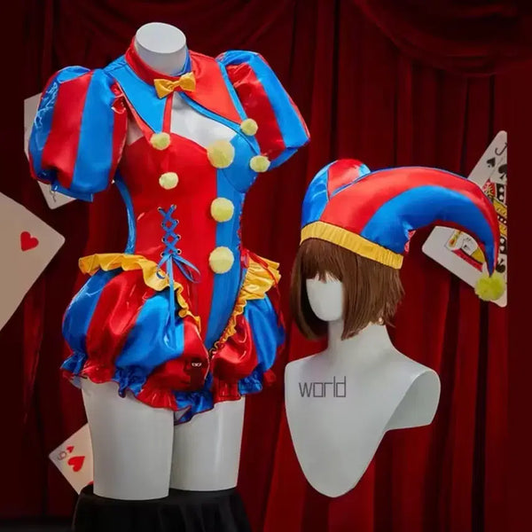 [BUNJANG] Amazing Digital Circus Pomni Cosplay Full Set / 어메이징 디지털 서커스 폼니 코스프레 풀셋
