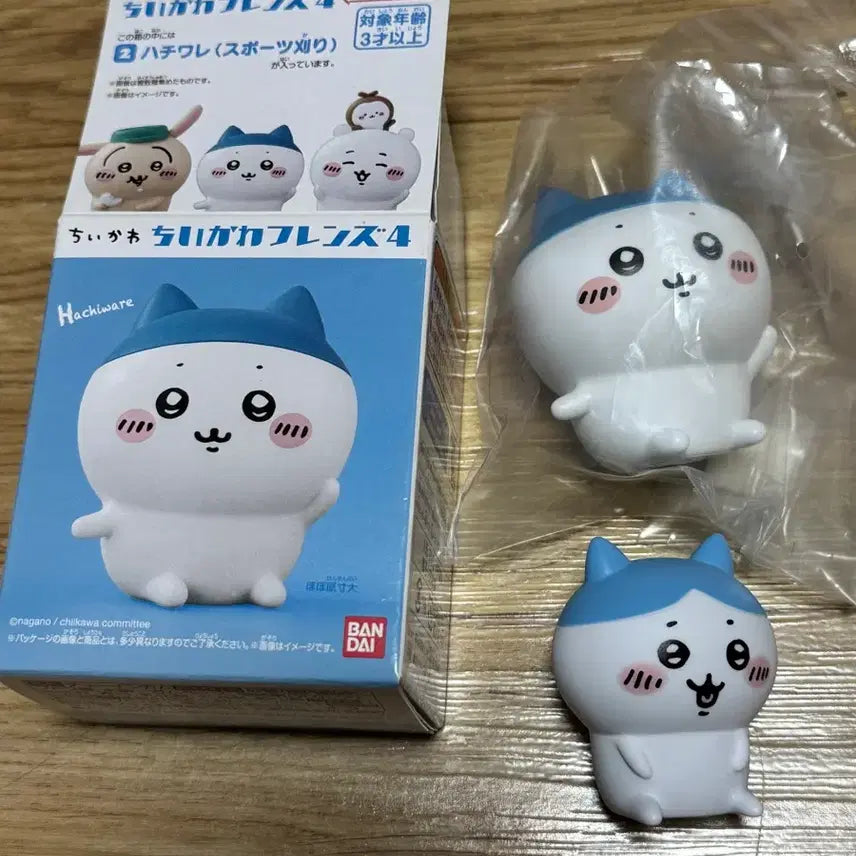 [BUNJANG] Chiikawa Friends Series 4 Hachiware Sporty Hair Mini Figure / 치이카와 프렌즈 4탄 하치와레 스포츠헤어, 하치와레 미니 피규어