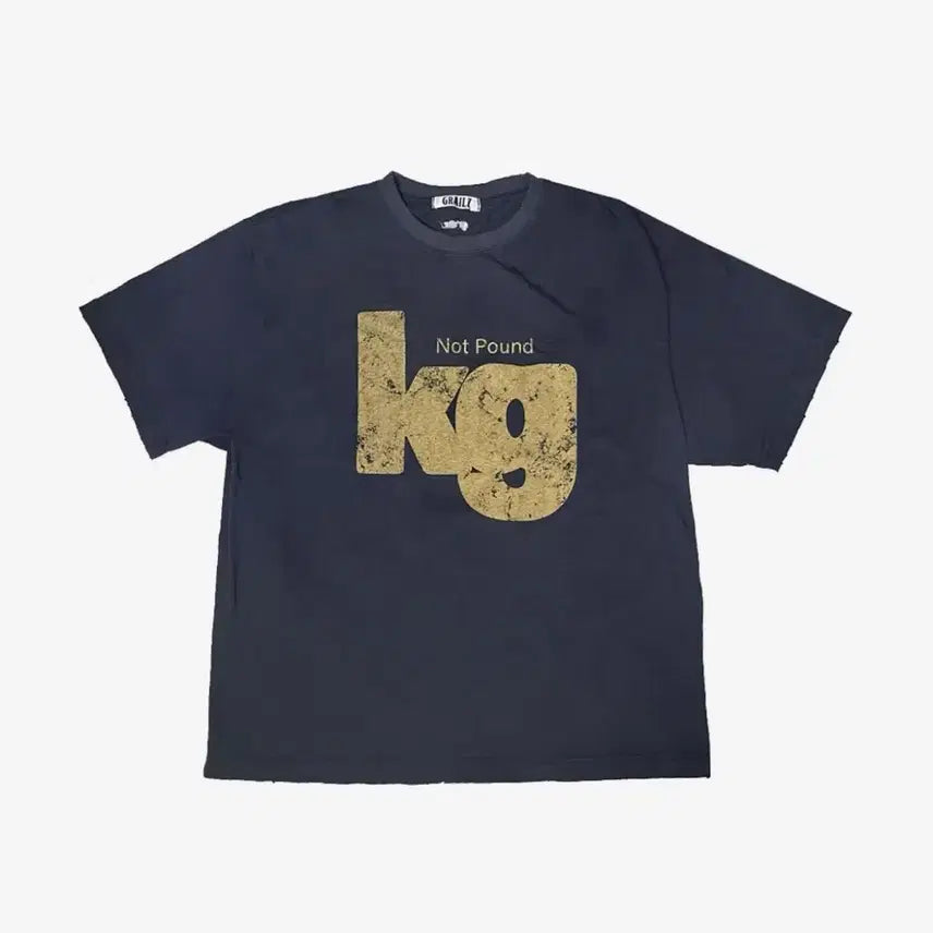[BUNJANG] Grailz x Coin Seoul KG Half Sleeve T-Shirt Navy / [1] 그레일즈 x 코인서울 kg 반팔 티셔츠 네이비