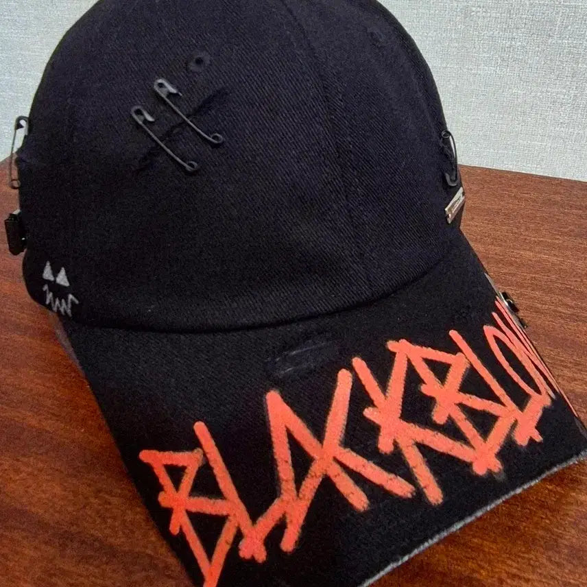 [BUNJANG] Blackblonde Sympathy Graffiti Black Ball Cap / 블랙블론드 sympathy크래피티 블랙 볼캡