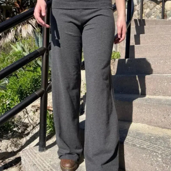 [BUNJANG] Brandy Melville Priscilla Pants (Folding Pants) Charcoal / [새상품] 브랜디멜빌 프리실라 팬츠 (폴딩 팬츠) 차콜