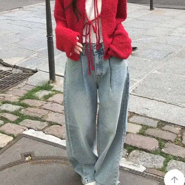 [BUNJANG] Minifoe Vintage Beige Tinted Pintuck Overfit Pants (S) / 미니포에 빈티지 베이지틴 핀턱 오버핏 팬츠 S
