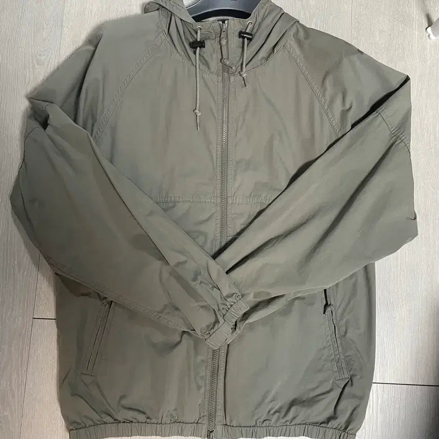 [BUNJANG] Kakiss Hooded Raglan Jacket G2 Size 3 (L) Sage Green / 카키스 후디드 레글런 자켓 G2 3사이즈(L)