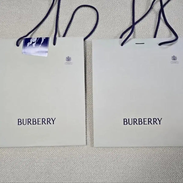 [BUNJANG] Burberry Shopping Bag Bundle Set (32x36x12) / *2장 일괄* 버버리 쇼핑백 (32x36x12)