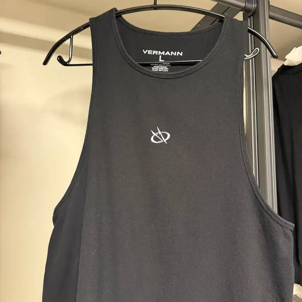 [BUNJANG] Berman Matt Black Sleeveless Workout Tank Top / (S급 2장 가격) 베르만 멧블랙 헬스 나시 웨이트 운동복 판매