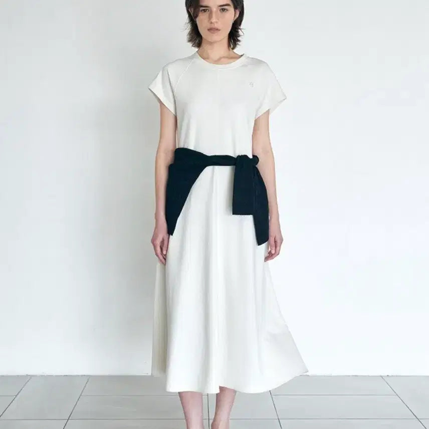 [BUNJANG] HASSI / FLARE COTTON LONG DRESS / Ivory / 하시에 플레어 코튼 롱원피스 아이보리