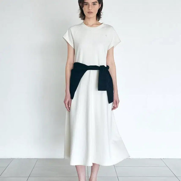 [BUNJANG] HASSI / FLARE COTTON LONG DRESS / Ivory / 하시에 플레어 코튼 롱원피스 아이보리