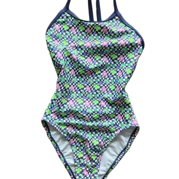 [BUNJANG] Floral Pattern One-Piece Swimsuit / (착샷) 플라워 패턴 원피스 수영복