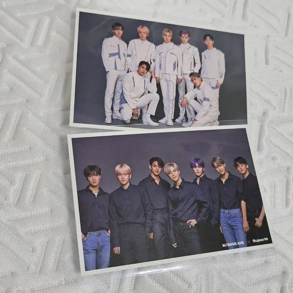 [BUNJANG] SuperM Korean Air Postcard Set (2 Types) / 슈퍼엠 대한항공 엽서 2종 텐, 백현, 루카스, 태민, 태용, 카이, 마크