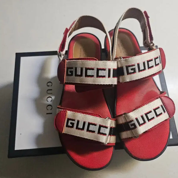 [BUNJANG] Gucci Logo Strap Sandals / 35.  구찌 로고 스트랩 샌들