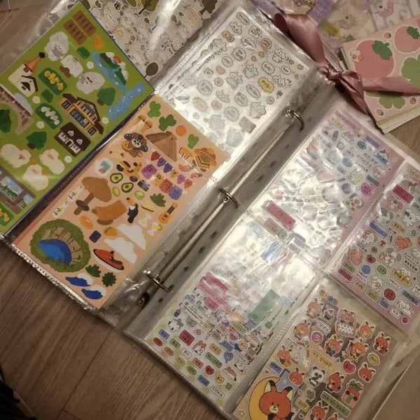 [BUNJANG] DIY Deco Supplies Set (Stickers, Masking Tape, Notepaper, Postcards, Hole Punch) / 다꾸 용품 세트 (스티커, 마스킹 테이프, 편지지, 엽서, 타공기 포함)