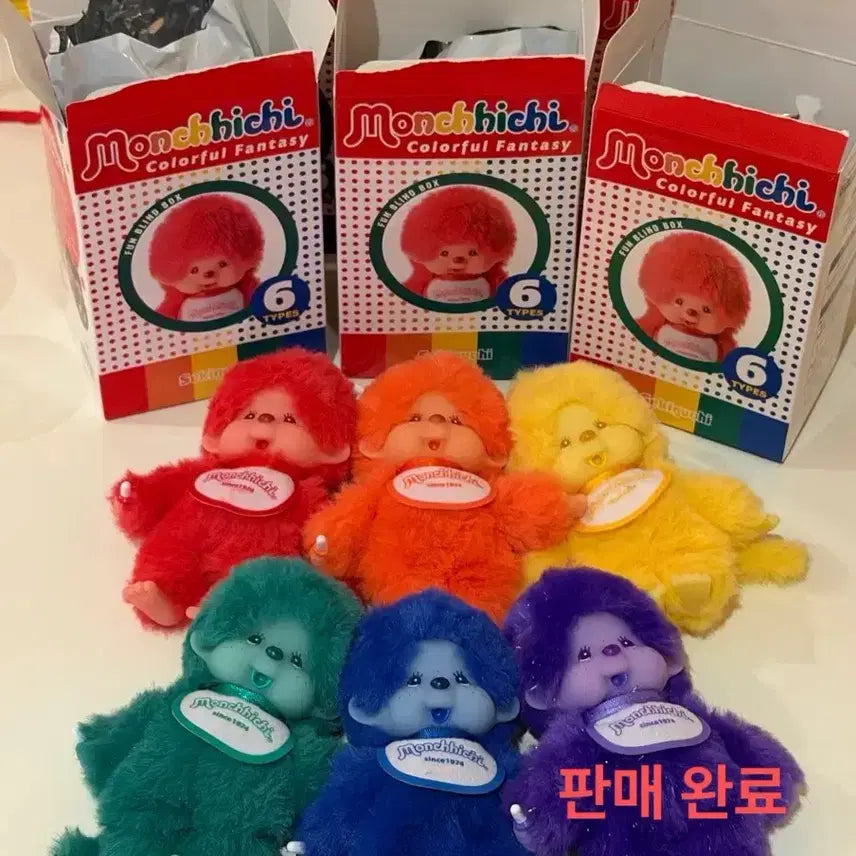 [BUNJANG] Monchhichi Colorful Fantasy Set / 몬치치 컬러풀 판타지