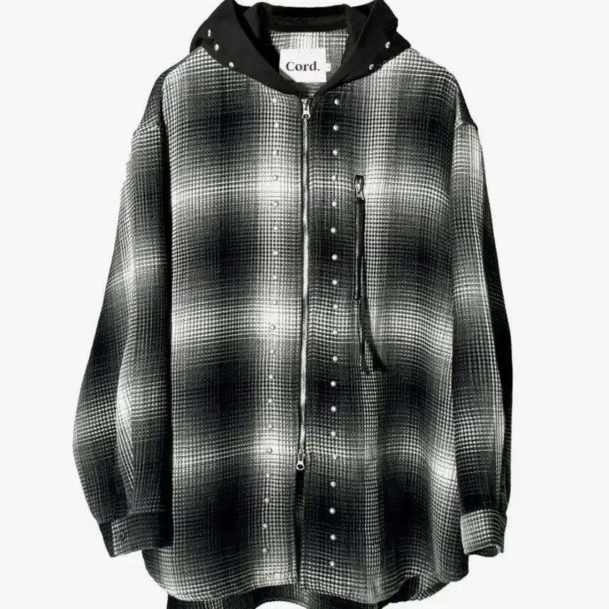 [BUNJANG] M Cord Hooded Studded Shirt / [M]Cord 후디드 스터드 셔츠