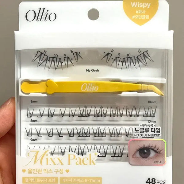 [BUNJANG] Olio Mixpack No-Glue Wispy Eyelashes / 새상품) 올리오 믹스팩 노글루 속눈썹 위스피
