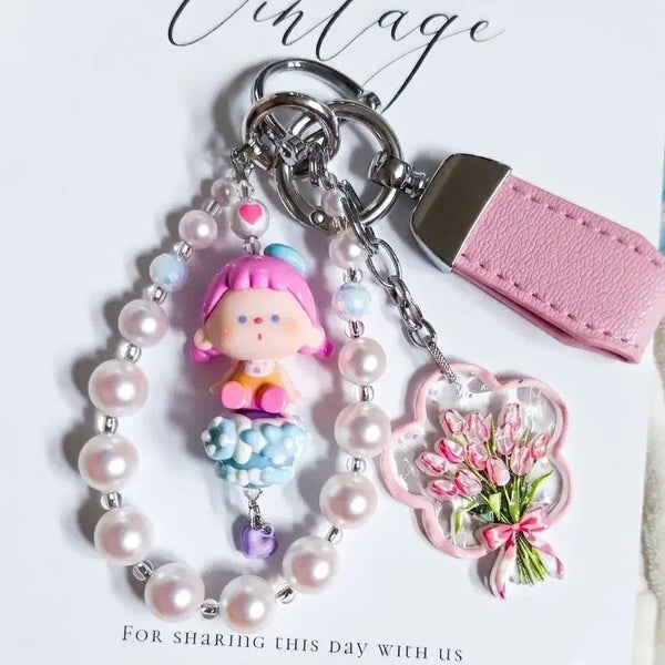 [BUNJANG] Handmade Acrylic Car Keychain with Figure and Tool / 핸드메이드 자동차키링