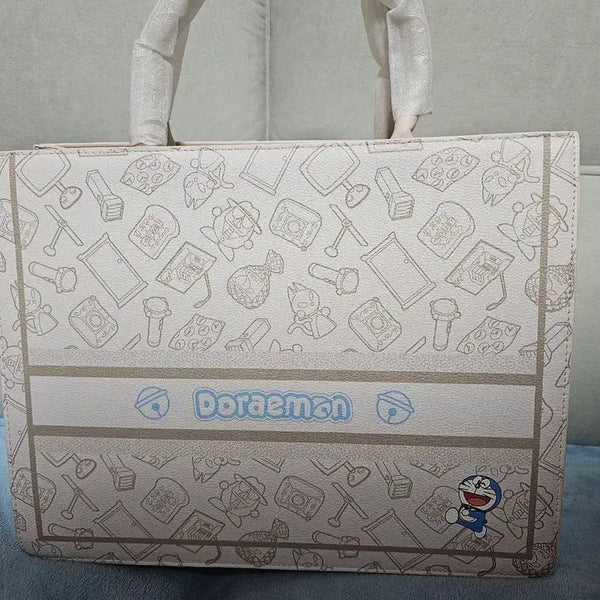 [BUNJANG] Doraemon Character Canvas Tote Bag / 도라에몽 토트백 여성 가방