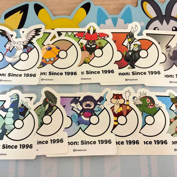 [BUNJANG] Pokemon 30th Anniversary Sticker / 포켓몬 30주년 스티커