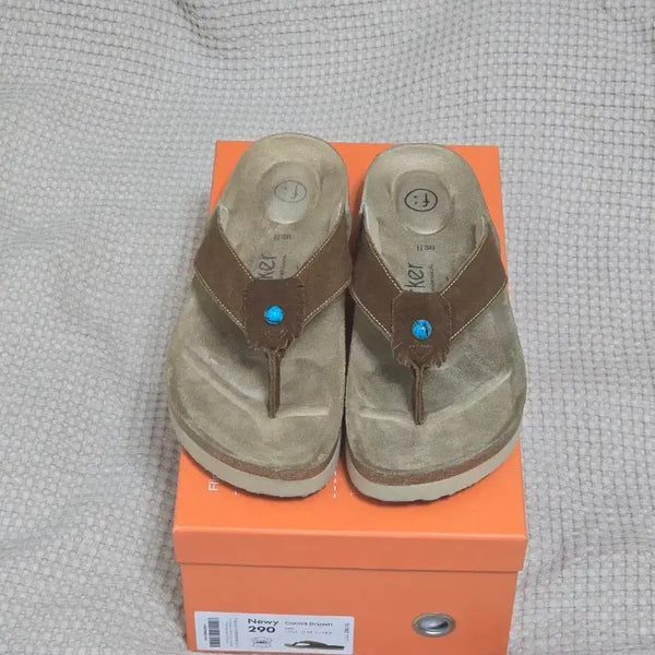 [BUNJANG] Perker Newie Brown Flip Flop Sandals / (290)실내촬영용 페르커 뉴이 브라운 쪼리 샌들 플립플랍