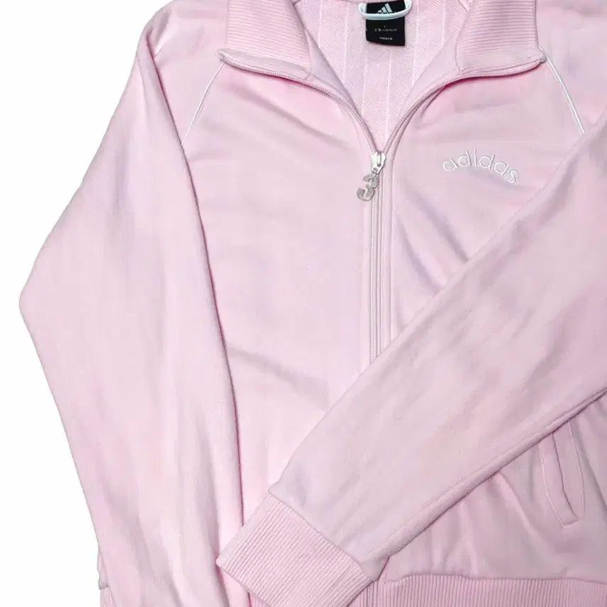 [BUNJANG] Adidas Vintage Pink Jersey / 아디다스 빈티지 핑크 핑흰 딸기우유 져지