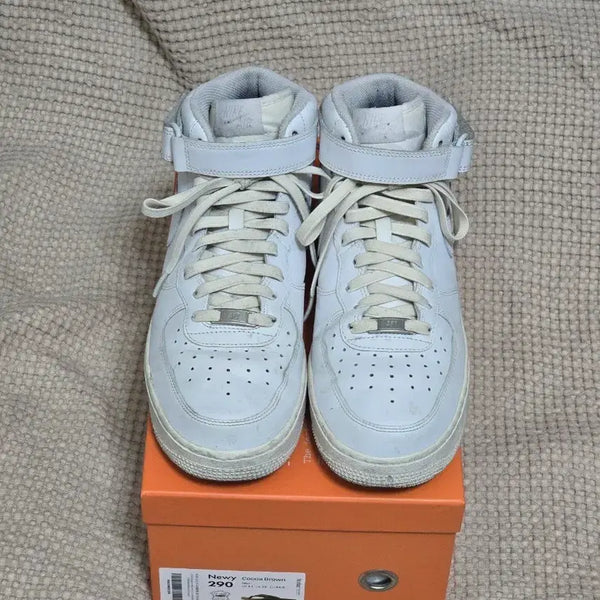 [BUNJANG] Nike Air Force 1 Mid White / (290)나이키 에어포스1 미드 화이트