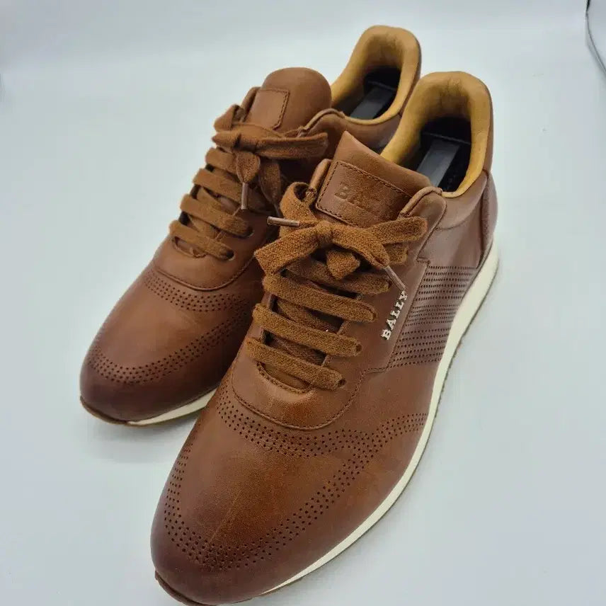 [BUNJANG] Bally Brown Leather Penny Loafers - Size 260 / 발리 런닝화 브라운 페니로퍼 260