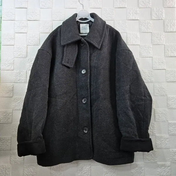 [BUNJANG] Tomboy Oversized Thick Charcoal Color Jacket / 톰보이  24년  오버핏  도톰 상태굿